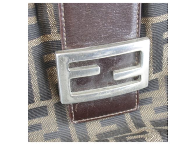 Fendi Zucca Pattern Mamma Bucket Schultertasche Braun - Ansicht 8