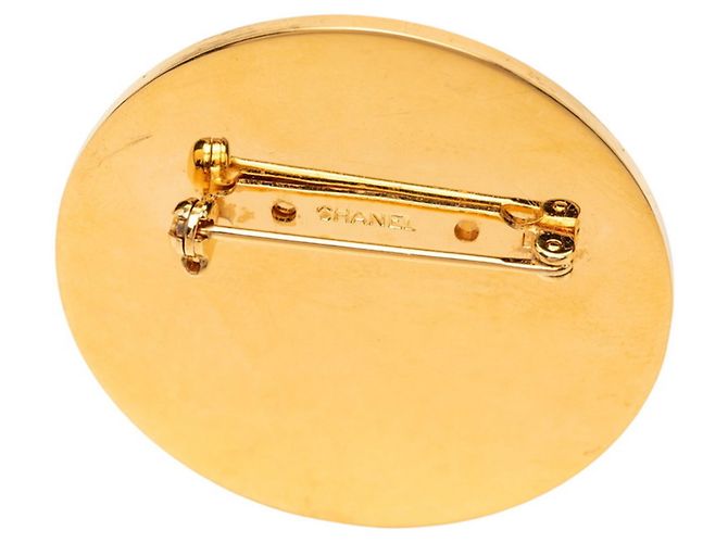 Spilla Chanel 31 Rue Cambon Coco Mark Rosso D'oro - vista 3