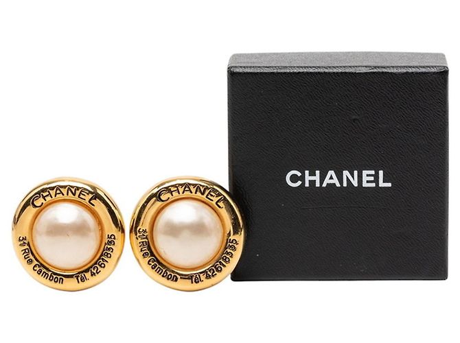 Orecchini Chanel 31 RUE CAMBON Vintage D'oro - vista 4
