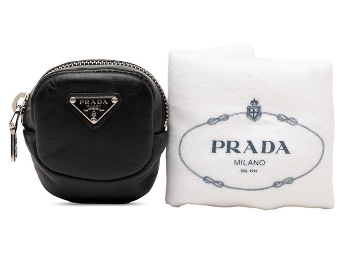 Mini borsa pochette con placca logo Triangle di Prada Nero - vista 6