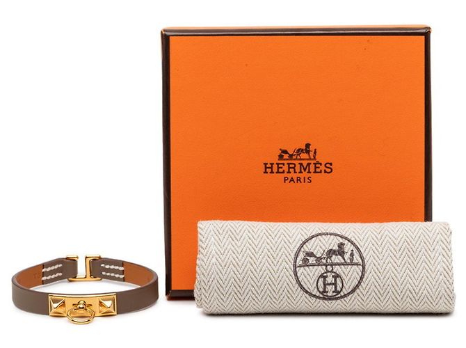 Hermès Hermes Rivale Mini Charm Armband Taupe - Ansicht 8