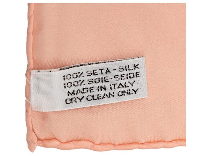 Chanel Coco Mark Camellia Seidentuch Pink Beige - Ansicht 5