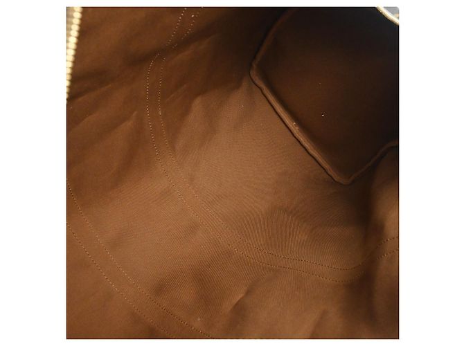 Borsa Keepall Louis Vuitton Monogram Canvas 55 Marrone - vista 3