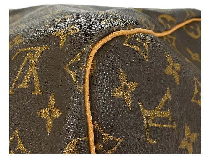 Borsa Keepall Louis Vuitton Monogram Canvas 55 Marrone - vista 7