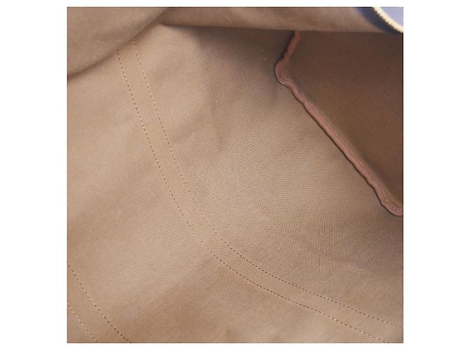 Borsa Keepall Louis Vuitton in tela Monogram 50 Marrone - vista 3