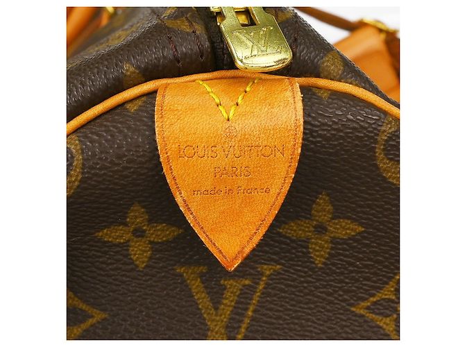 Borsa Keepall Louis Vuitton in tela Monogram 50 Marrone - vista 4