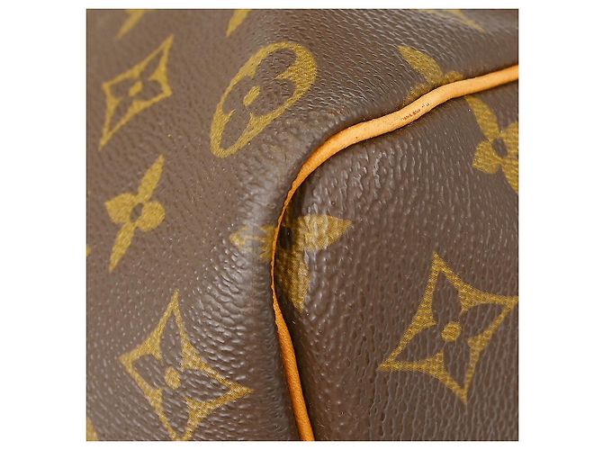 Borsa Keepall Louis Vuitton in tela Monogram 50 Marrone - vista 7