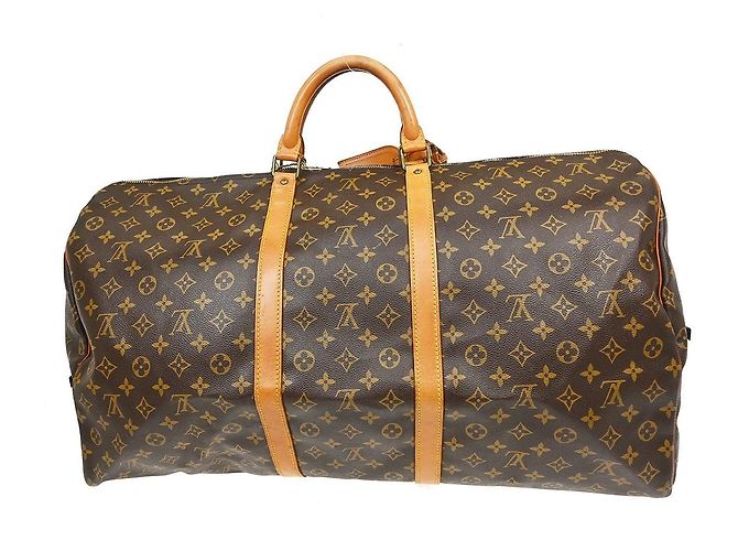 Louis Vuitton Keepall Bandouliere Monogram Canvas 60 Marrone - vista 2