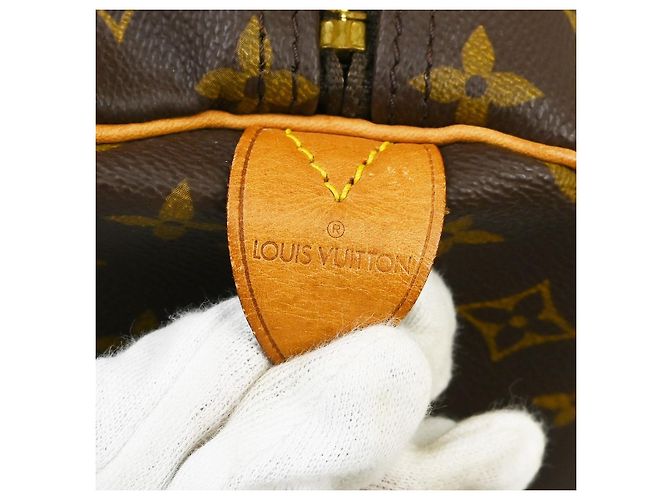 Louis Vuitton Keepall Monogram Canvas 60 Marrone - vista 4