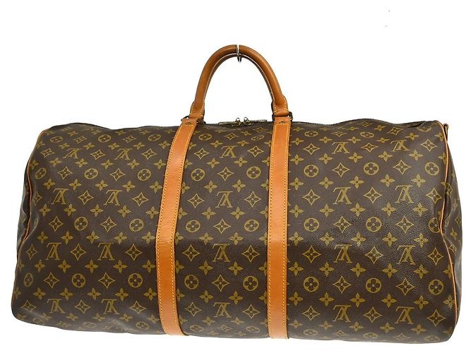 Louis Vuitton Keepall Bandouliere Monogram Canvas 60 Marrone - vista 2
