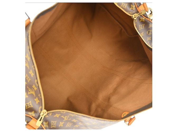 Louis Vuitton Keepall Bandouliere Monogram Canvas 60 Marrone - vista 3