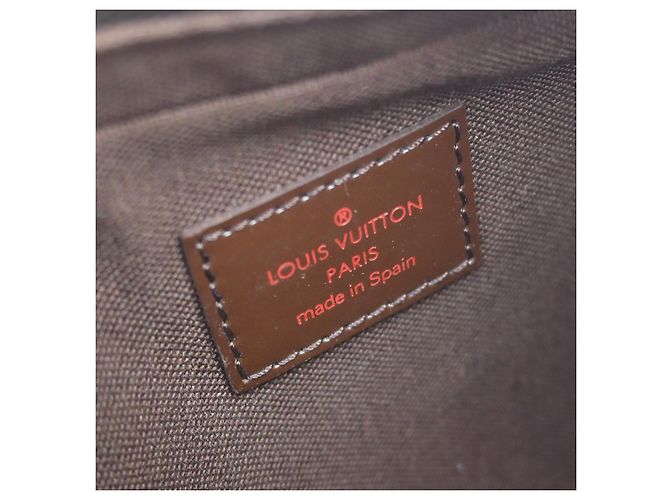 Marsupio Louis Vuitton Geronimos Damier Marrone - vista 4