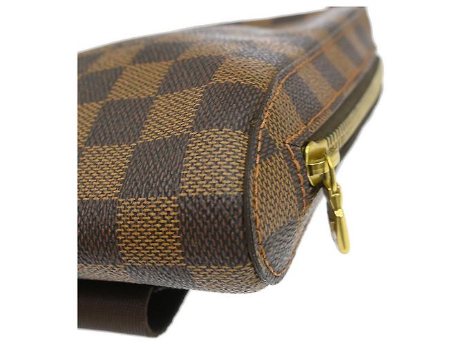 Marsupio Louis Vuitton Geronimos Damier Marrone - vista 7