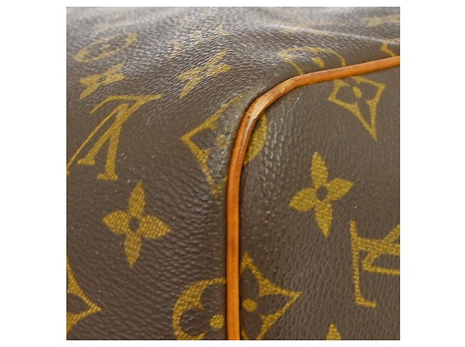 Borsa Keepall Louis Vuitton Monogram Canvas 55 Marrone - vista 7