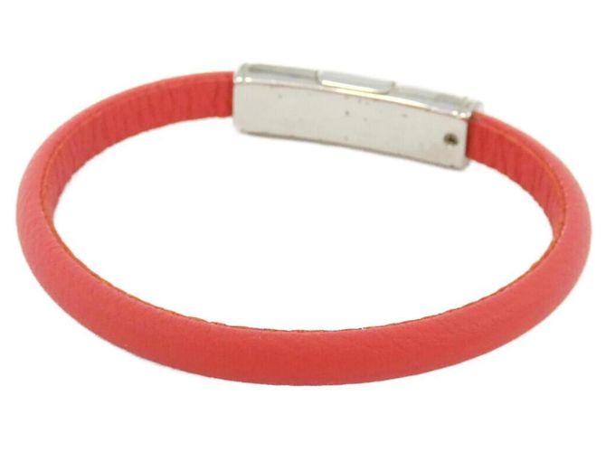 Bracciale Clip It M8120 Charm Louis Vuitton Argento Rosso - vista 2