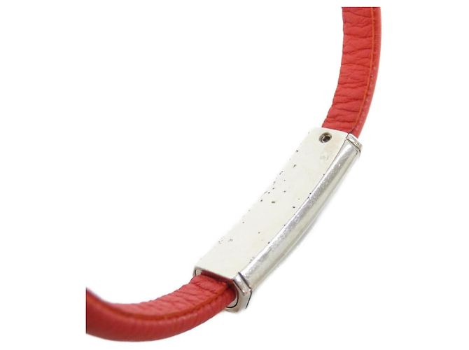 Bracciale Clip It M8120 Charm Louis Vuitton Argento Rosso - vista 3
