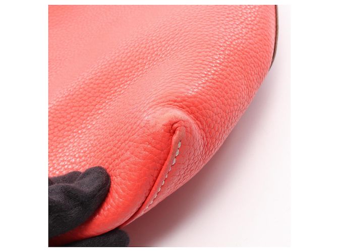Hermès Borsa Tote Hermes Double Sens 45 Rosa Bordò - vista 10