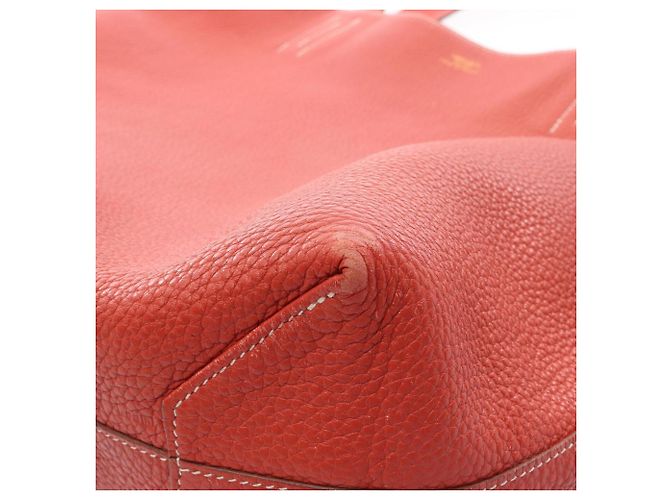 Hermès Borsa Tote Hermes Double Sens 45 Rosa Bordò - vista 15