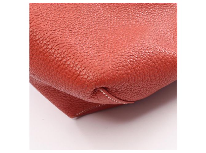 Hermès Borsa Tote Hermes Double Sens 45 Rosa Bordò - vista 17