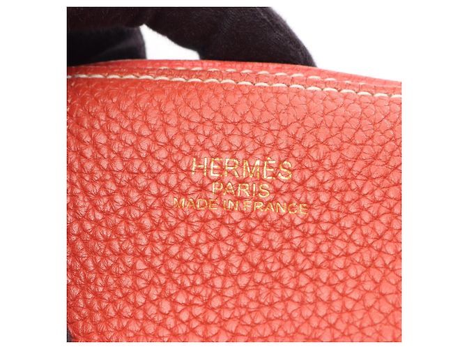Hermès Borsa Tote Hermes Double Sens 45 Rosa Bordò - vista 4