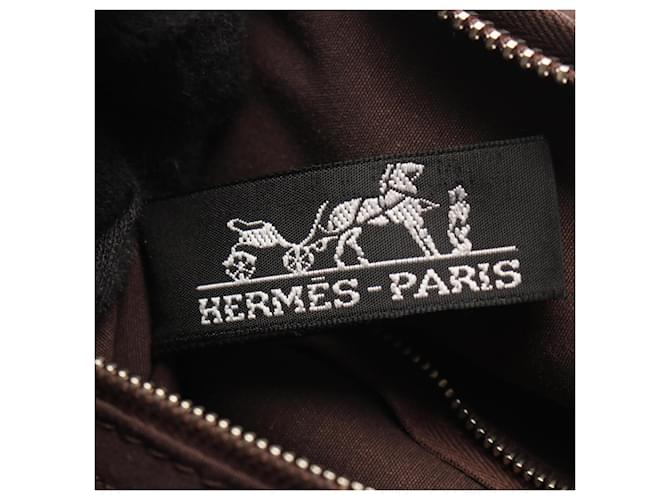 Hermès Borsa Hermes Acapulco PM Marrone - vista 4