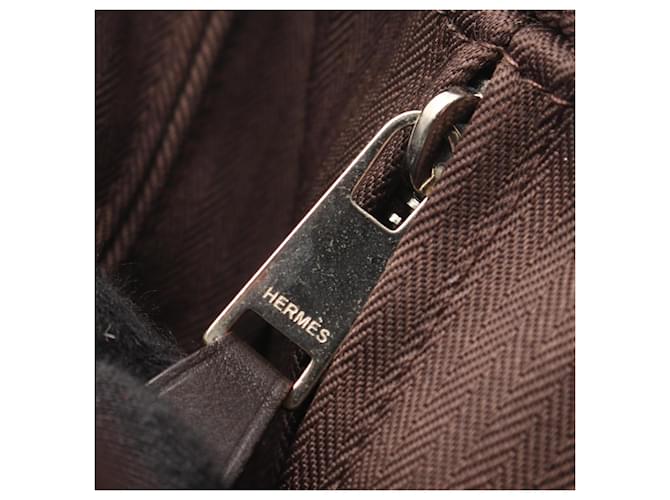 Hermès Borsa Hermes Acapulco PM Marrone - vista 7