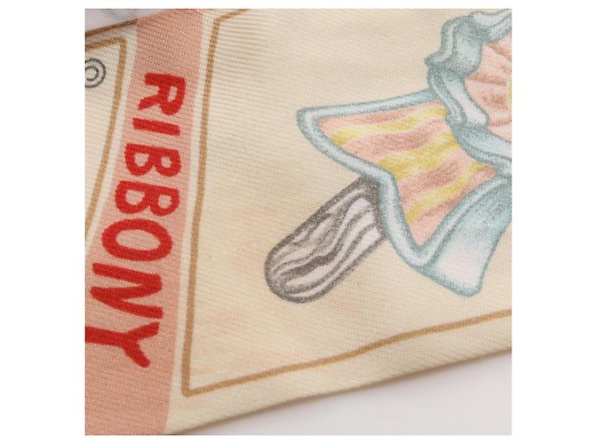 Hermès Foulard Twilly Hermes Funny Ice Cream Multicolore Crudo - vista 7