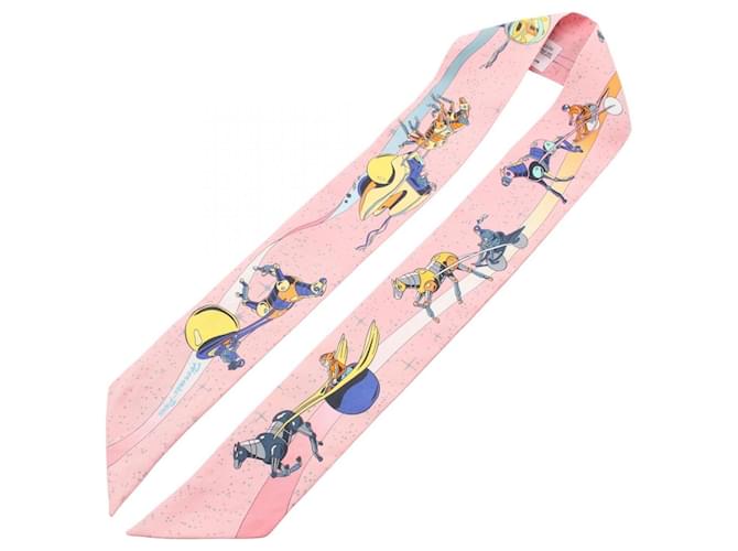 Hermès Twilly Space Derby Schal Pink Mehrfarben - Ansicht 2