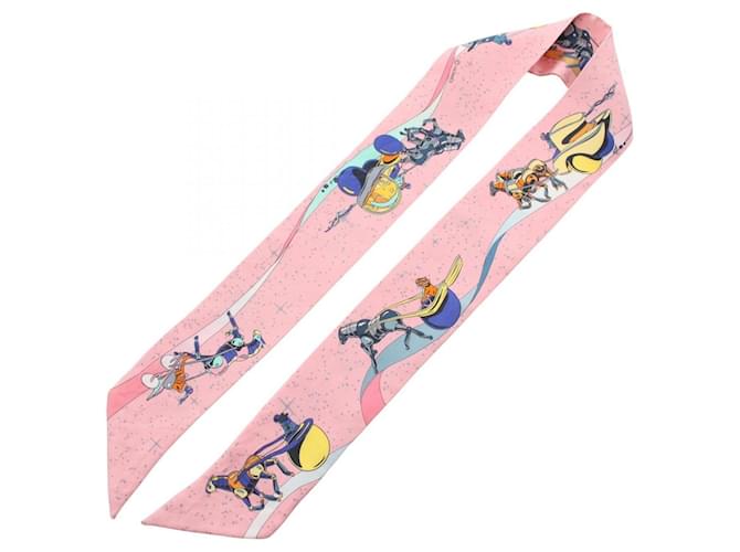 Hermès Twilly Space Derby Schal Pink Mehrfarben - Ansicht 3