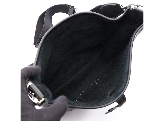 Hermès Borsa a tracolla Hermes Evelyne 3 Trois PM Nero - vista 3