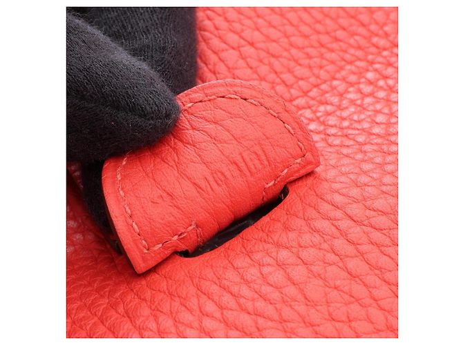 Hermès Borsa Hermes Evelyne 3 Trois PM Rosso - vista 5