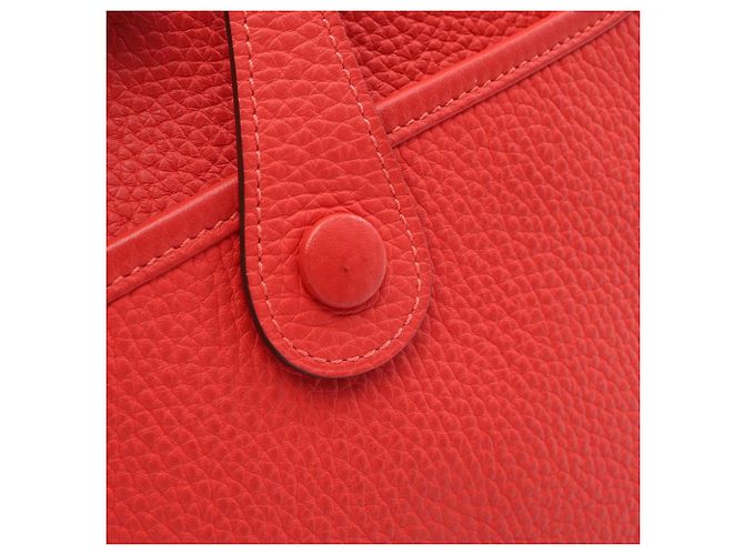 Hermès Borsa Hermes Evelyne 3 Trois PM Rosso - vista 7