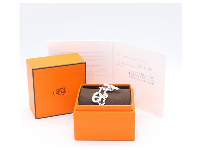 Bracciale Hermès Chaine d'Ancre Farandole Argento - vista 5