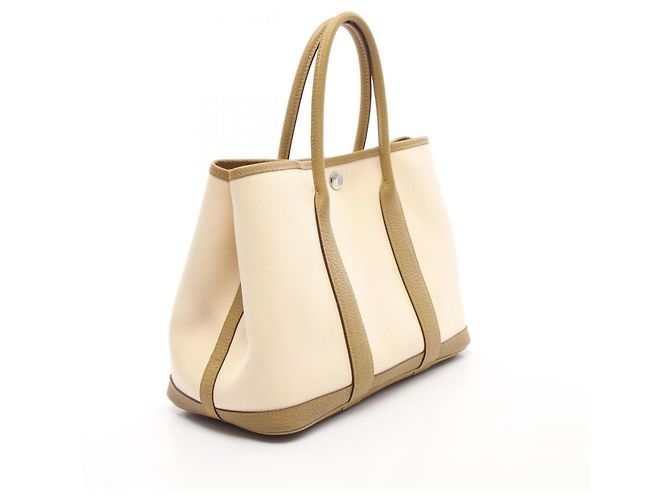 Hermès Borsa Tote Hermes Garden Party TPM Crudo Cachi - vista 2