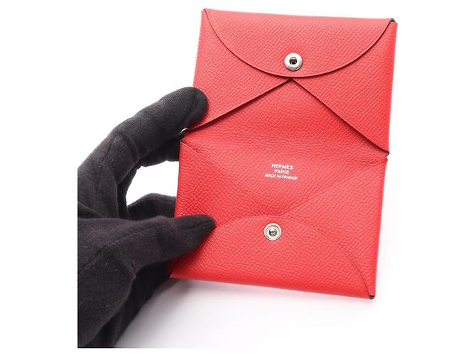 Hermès Monedero Calvi Hermes en rojo Roja - vista 3