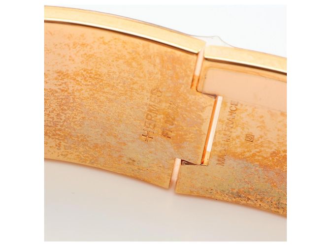 Hermès Pulsera Clic Clac GM Hermes Negro Dorado - vista 4