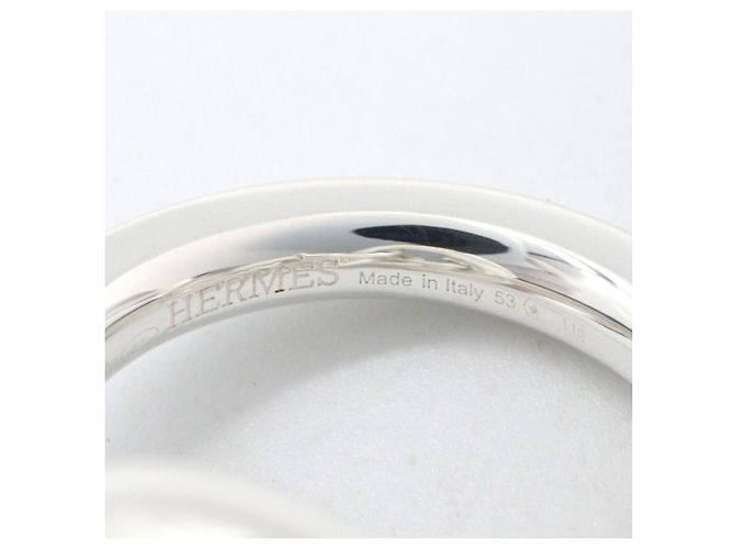 Ring Hermès Anillo Hermes Croisette GM Plata - vista 4