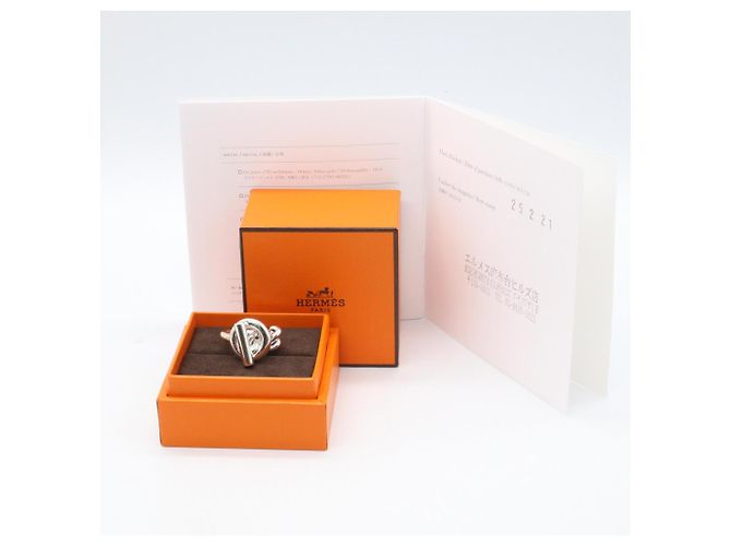 Ring Hermès Anillo Hermes Croisette GM Plata - vista 8