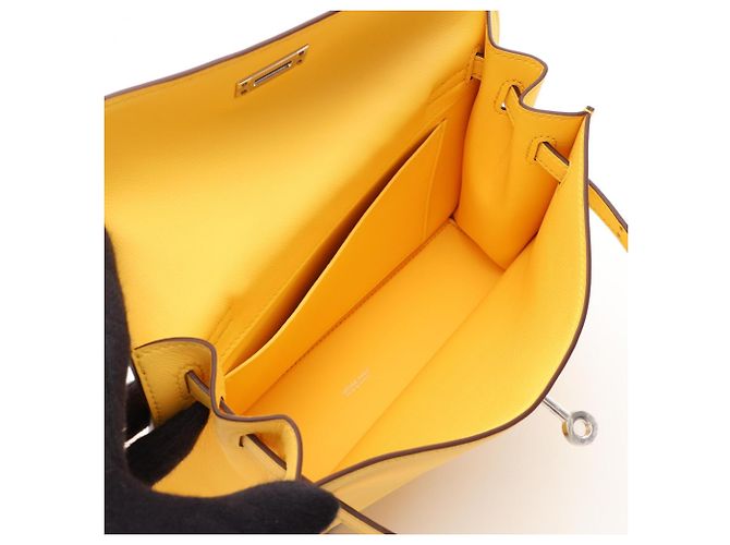 Hermès Borsa a tracolla Hermes Kelly Dance II Giallo - vista 3