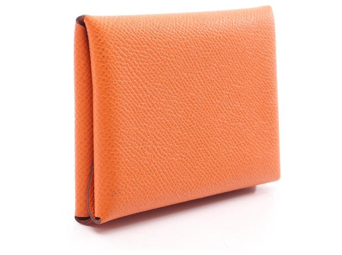 Hermès Monedero Hermes Calvi Duo Naranja - vista 2