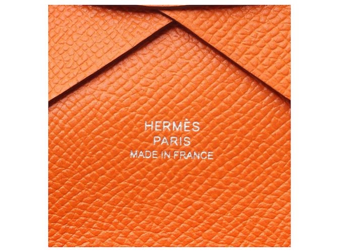 Hermès Monedero Hermes Calvi Duo Naranja - vista 5