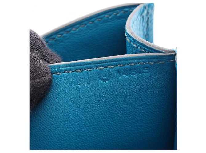 Hermès Hermes Constance 3 Elan Schultertasche Blau - Ansicht 5