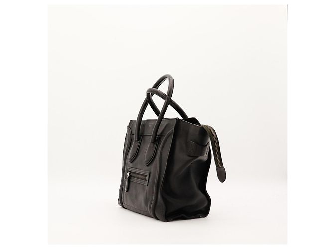 Céline Celine Borsa Tote Micro Luggage Nero - vista 2