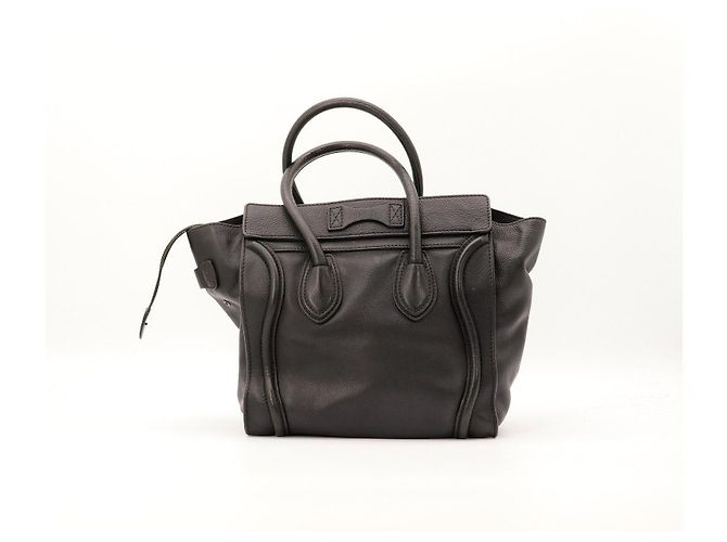 Céline Celine Borsa Tote Micro Luggage Nero - vista 3