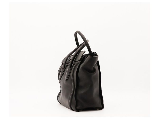Céline Celine Borsa Tote Micro Luggage Nero - vista 4