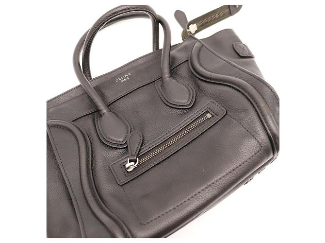 Céline Celine Borsa Tote Micro Luggage Nero - vista 6