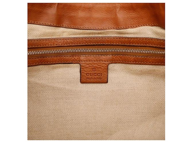 Gucci Borsa a tracolla GG Supreme in tela monogrammata e pelle Marrone - vista 8