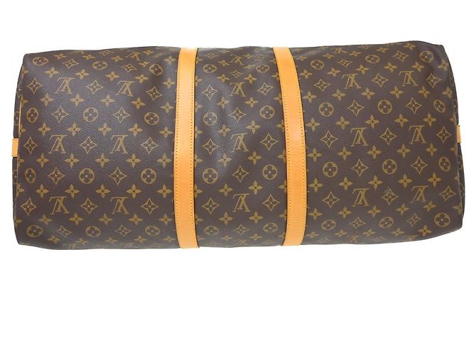 Louis Vuitton Keepall Bandouliere Monogram Canvas 60 Marrone - vista 3