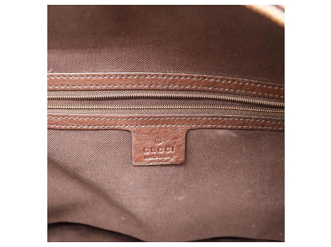 Gucci Borsa Boston Monogram GG con cuori Marrone - vista 8