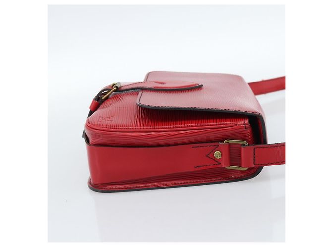 Louis Vuitton Cartouchiere Epi Leather MM Rosso - vista 4